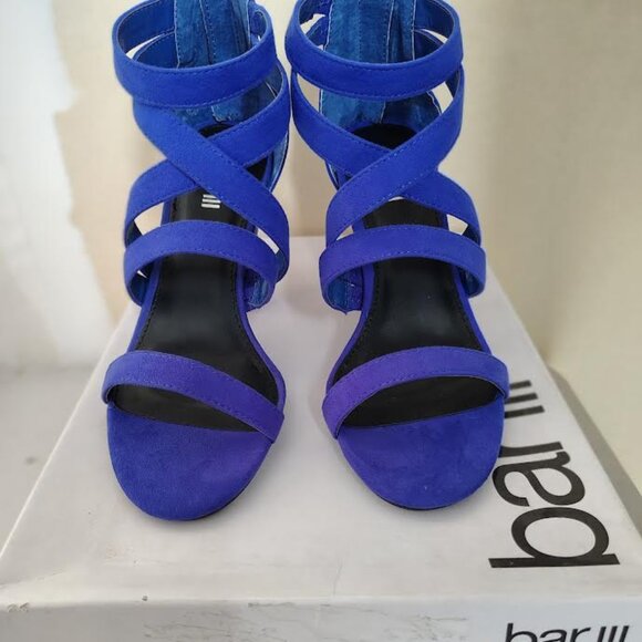 Bar III Blue Heels Size 6 Women's - Picture 1 of 6